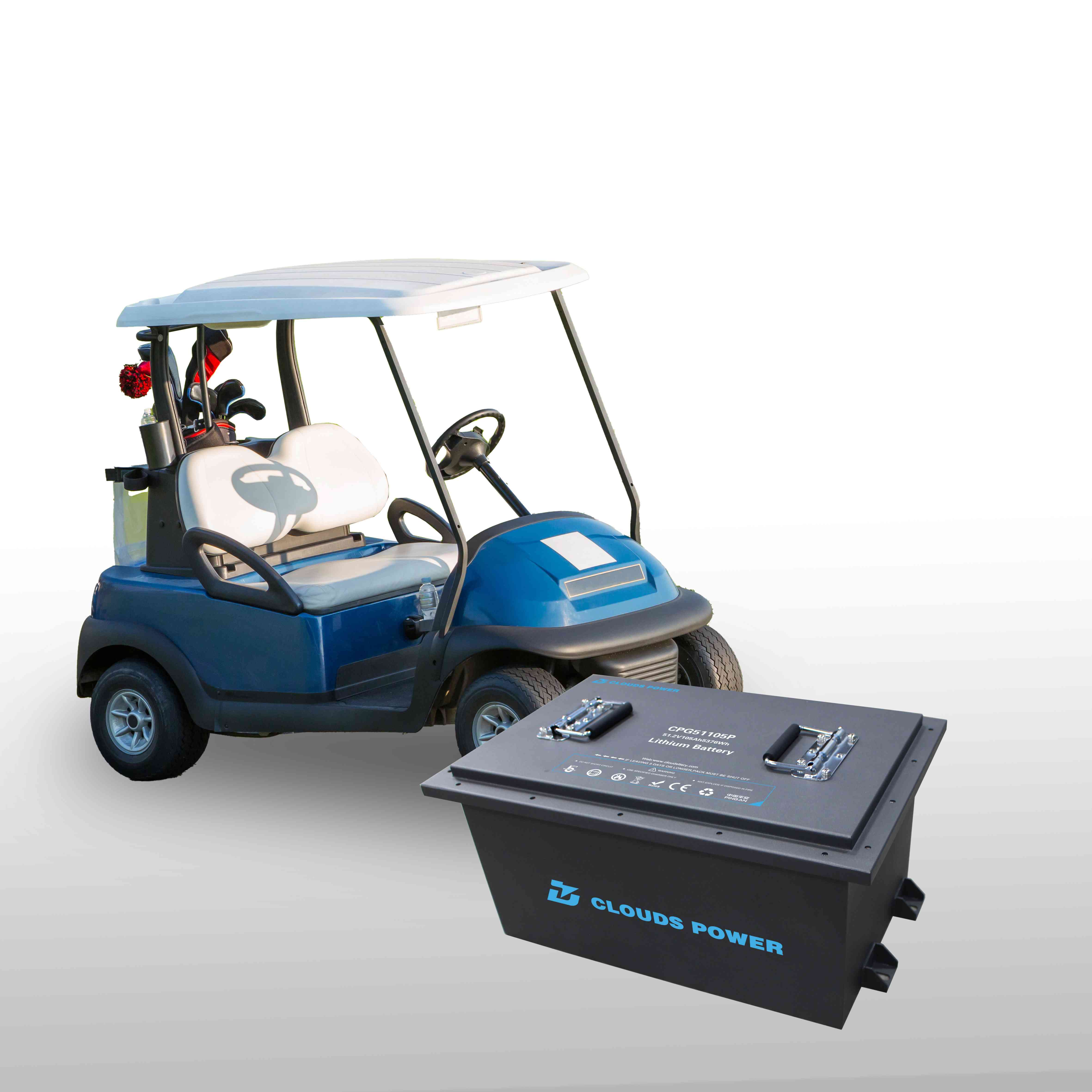 云力量51.2v105AH LIFEPO4 YAMAHA电动高尔夫球车电池